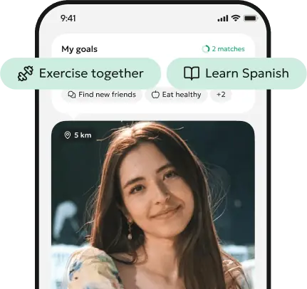 Goals and matches in the Buddyhub app